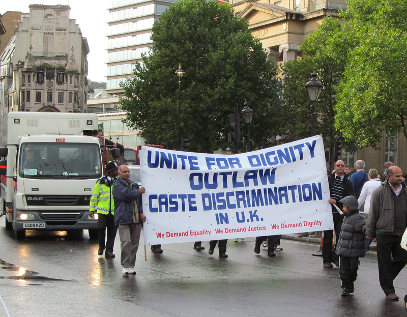 London, October 19, 2013: A demonstration to end caste discrimination